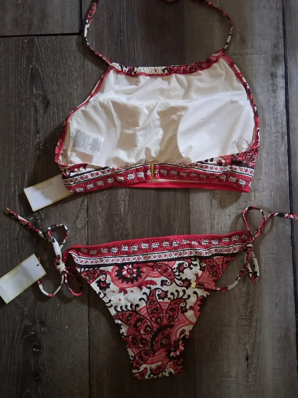 new Michael Kors Halter Bikini Paisley Medium $128. new with tags